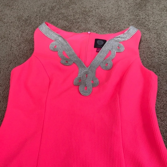 VINCE CAMUTO size 6 neon pink sleeveless dress - Picture 8 of 8